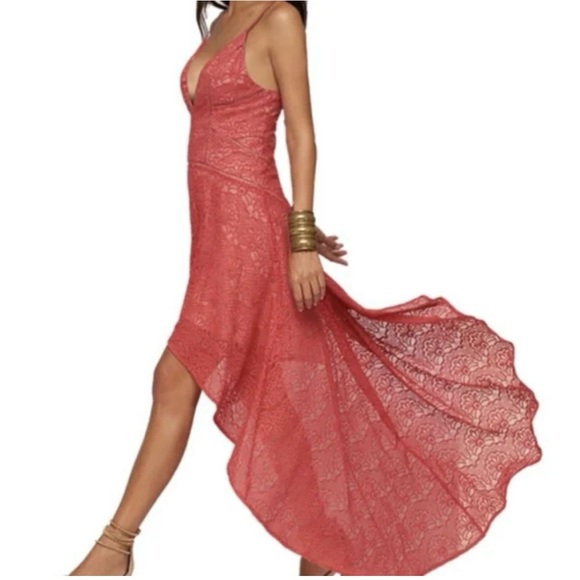 NWT The Jetset Diaries Rava Lace Maxi Dress in Apricot Size Small - Picture 2 of 15